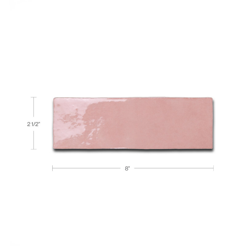 Cloe Ceramic Tile, Pink