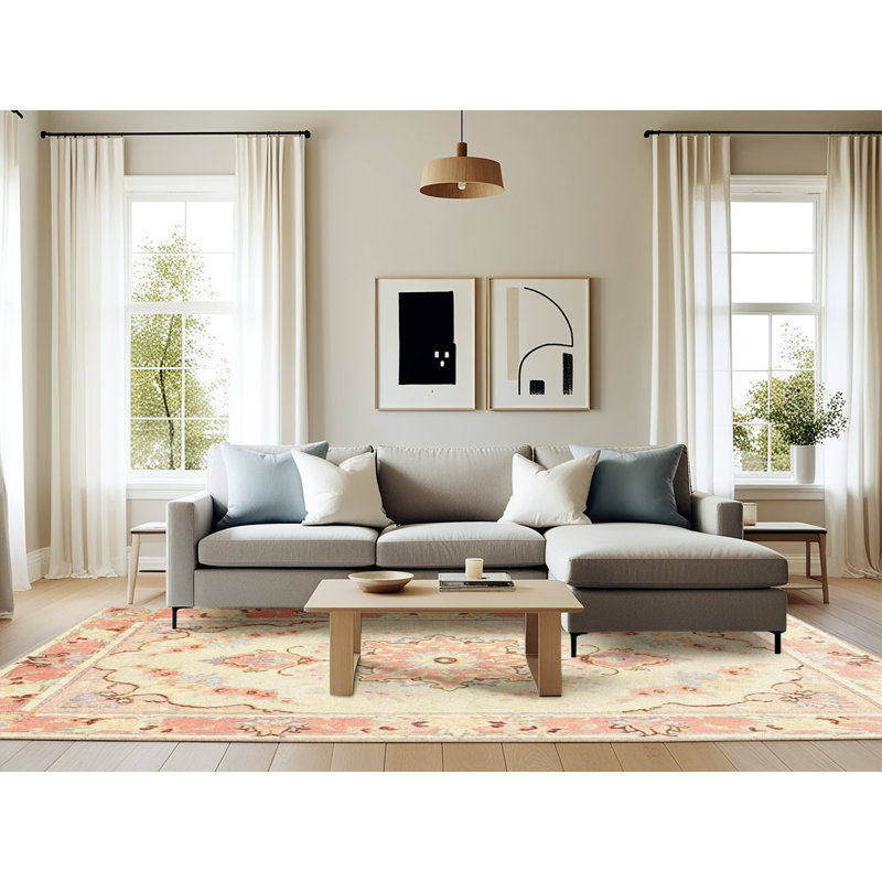 Oriental Indoor Rug, Rectangle 6' x 9'