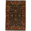 Wool Oriental Area Rug in Black/Red