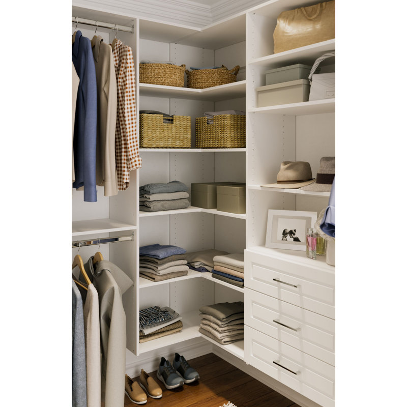 Système d'organisation l 84 po - l 115 po Joni, Blanc
