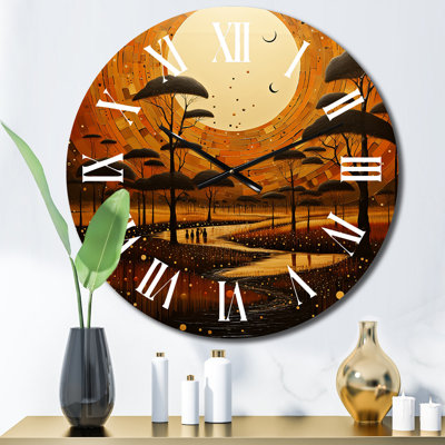 Horloge murale en métal