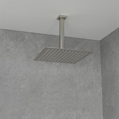 Tête de douche à pluie ultra mince 10 po à fixation au plafond 2,5 GPM