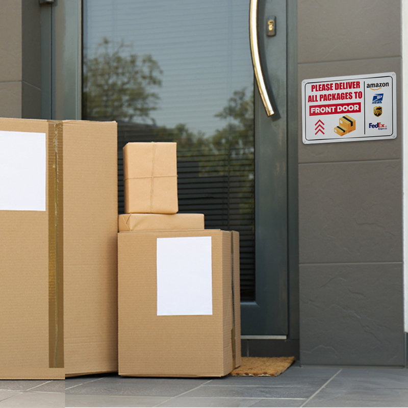 Packages Deliverie Here Sign