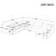 Canapé modulaire surdimensionné avec repose-pieds en L surdimensionné-2139368709