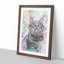 Colours of a Cat in Abstract - Picture Frame Graphic Art Print-55686170-55686165