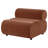 Byrne Velvet Upholstered Armless Chair Rust