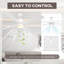 Caisha Ceiling Fan with LED Lights-1358752879