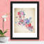 2 in 1 Flower Arts Wall Sticker