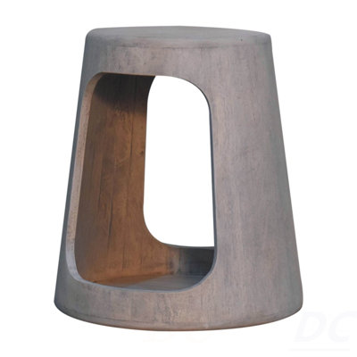 Table d'appoint en bois massif délavé à l'acide