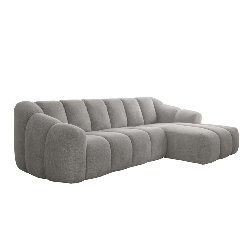 Shell Corner Sofa , Right Hand Facing, 4, Light Grey