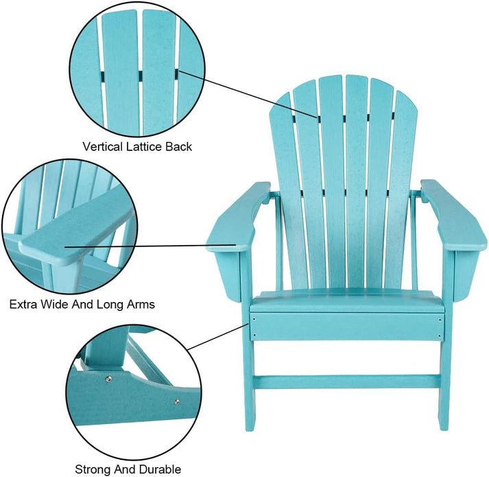 Highland Dunes Ambriel High-density Polyethylene Adirondack Chair 