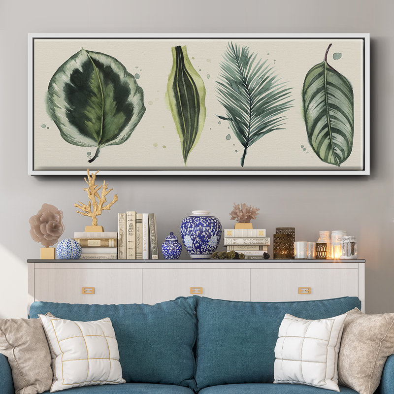 Palm Line- Framed Canvas