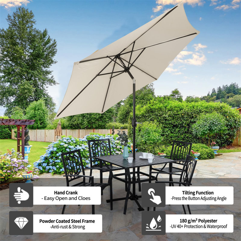 270cm Tilt Market Parasol