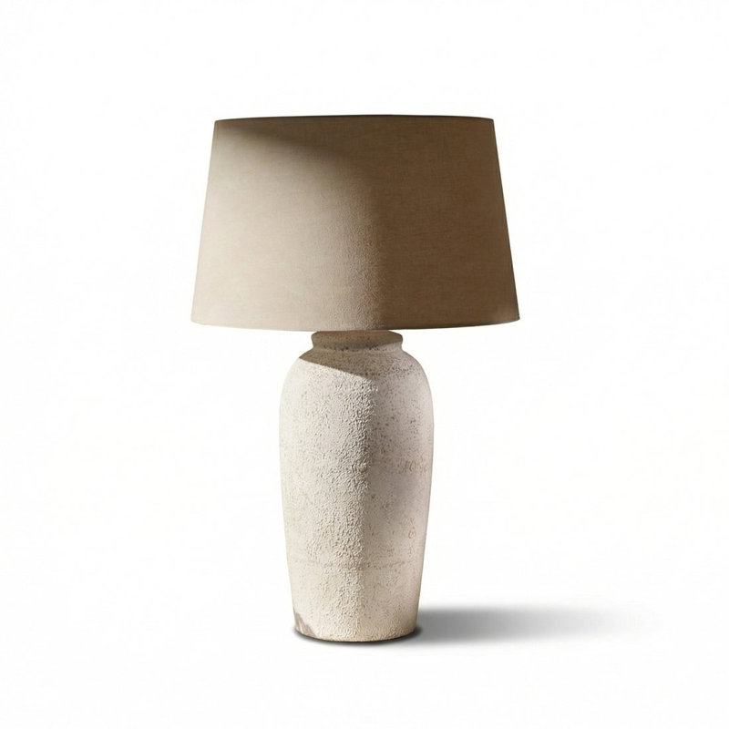 Ceramic Lamp, Taupe, Yes