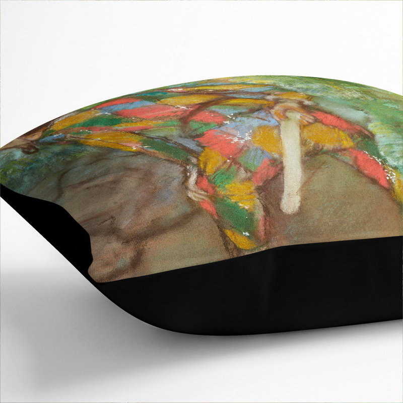 Harlequin Square Throw Cushion, 40cm H x 40cm W x 15cm D, Black