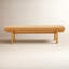 Banc rembourré en lin 56 po 