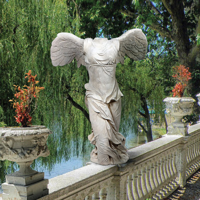 Winged Nike Angel of Samothrace Garden Statue
