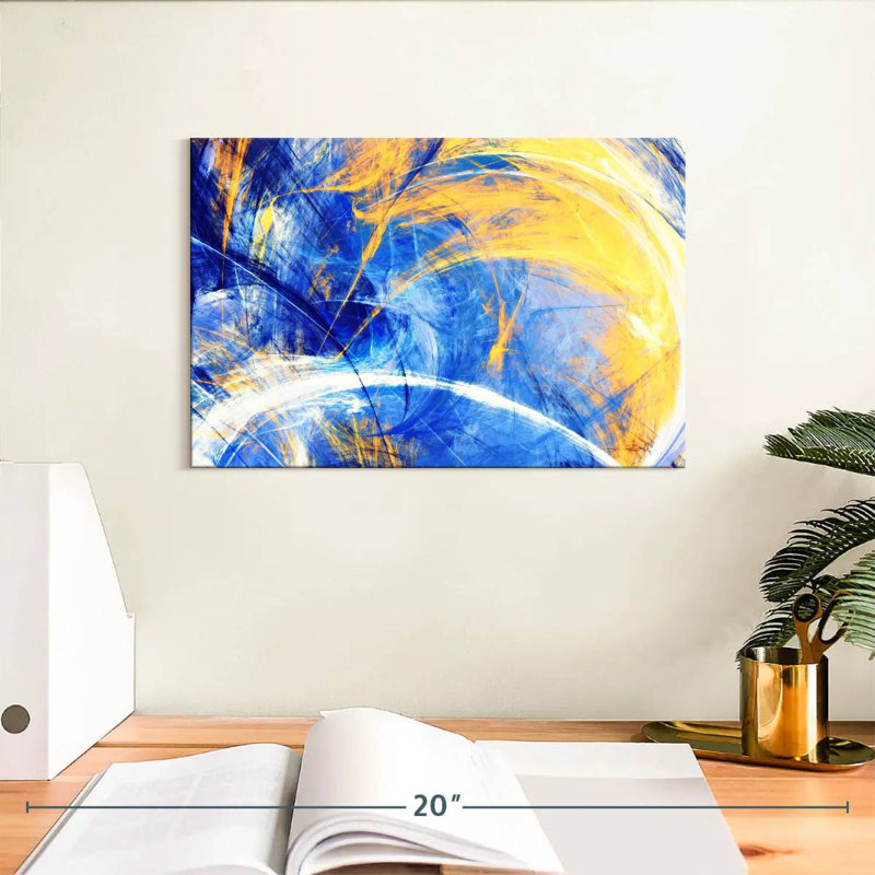 Avery Sunny Abstract Texture, 8" H x 12" W