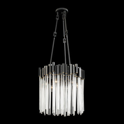 Luminaire suspendu Matrix - P 18,5 po x l 18,5 po x H 29 po - Or Havane