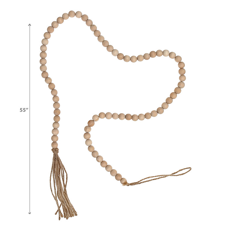 Wood 55'' Novelty Garland Garland, Natural