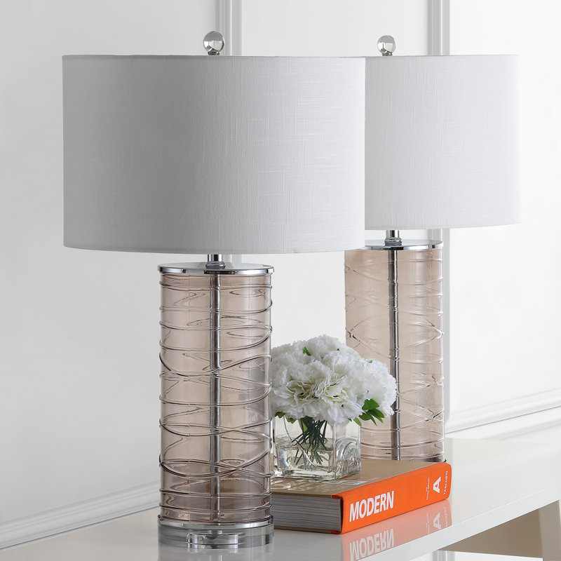 Ensemble de lampes de table 28 po Coughlin, Gris fumé