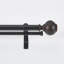 Ensemble de tringle à rideaux double réglable en fer avec bronze huilé-732860641