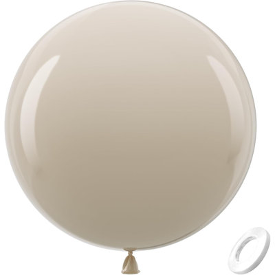 Ballons géants de sable blanc 36 pouces - paquet de 8 jumbo sable blanc grand ballon rond en latex crème pour l'anniversaire de mariage douche nuptiale genre révéler la décoration de fête