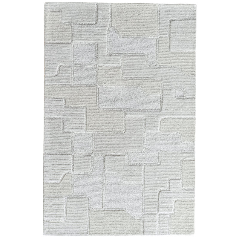 Tapis touffeté à la main Denali - ivoire - 8 pi 6 po x 11 pi 6 po, 8 pi 6 po x 11 pi 6 po