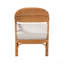 Fauteuil bohémien en rotin miel clair