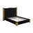 Elvyra Velvet Upholstered Low Profile Platform Bed-808033228-808201927