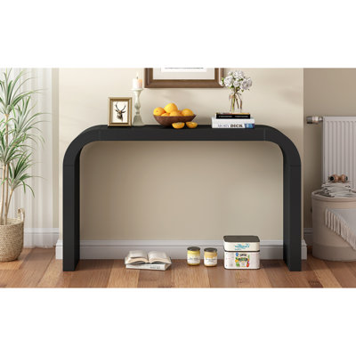 Console moderne et minimaliste, design élégant et polyvalent, pour le salon, le couloir et la chambre à coucher, structure robuste et stable