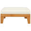 Repose-pieds modulaire avec coussin en bois d'acacia massif-284297313