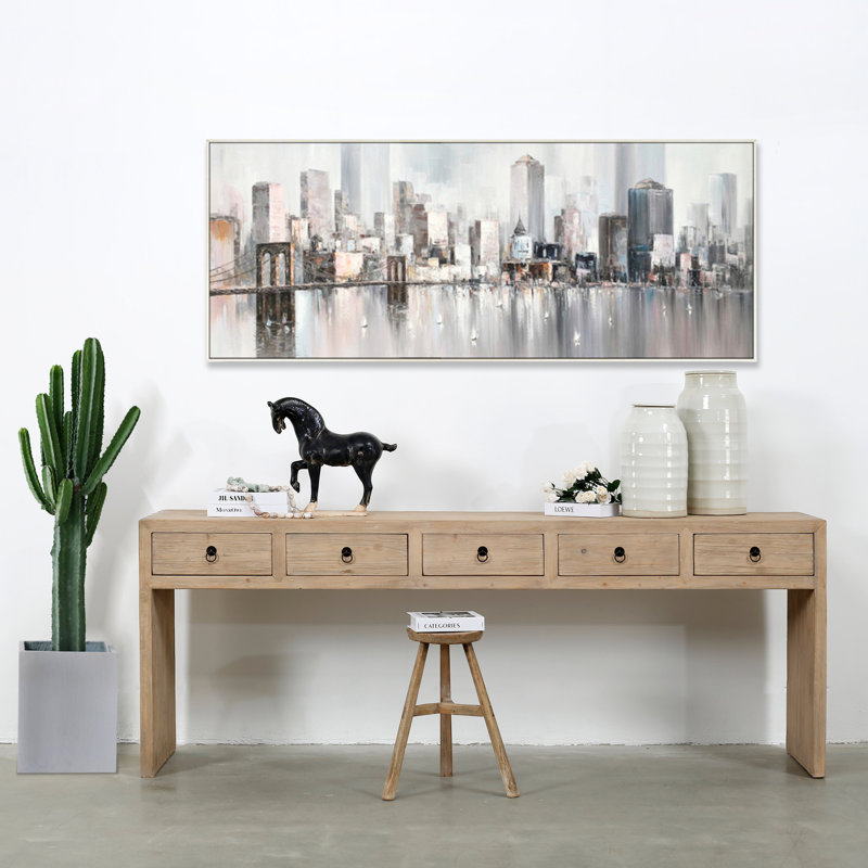 Solid Wood Credenza Desk