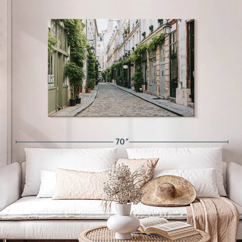 Sirci pavé rue de Paris, H 32 po x l 48 po