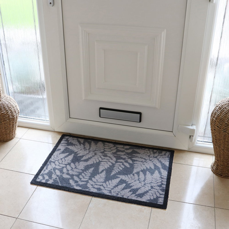 Non-Slip Floral Indoor Doormat, Rectangle 50cm W x 75cm L