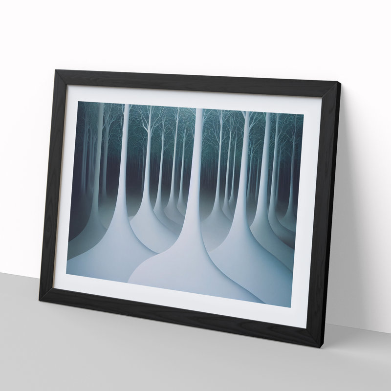 Magnetic Forest - Framed Print, Black, 46cm H x 64cm W x 2cm D