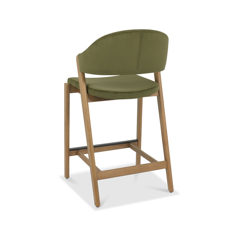 Counter Stool, Velvet, Cedar