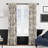 Promenade 100% Cotton Toile Room Darkening Rod Pocket Single Curtain Panel-60144261-60144259