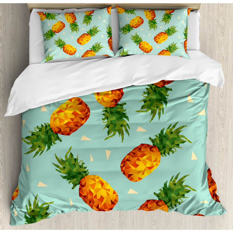 Modern & Contemporary Polyester Duvet Cover, Queen Duvet Cover + 2 Standard Shams