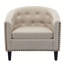 Fauteuil demi-tonneau touffeté-473885986