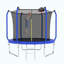 Trampoline 8FT avec panier de basketball, trampoline d'extérieur renforcé de type ASTM avec filet d'enclos