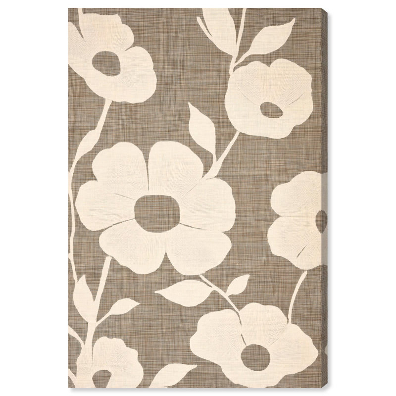 Décoration murale florale Minimalist Bloom, par Art Remedy, tendue sur châssis, 30 x 45, H 45 po x l 30 po