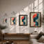 Forms in Motion Mid-Century - Framed Print-2087668257-2087668259
