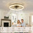 18.9" Ceiling Fan With Light, 3 Color Temperature RGB Dimmable LED, Timer Function For Bedroom Living Room-1045064650