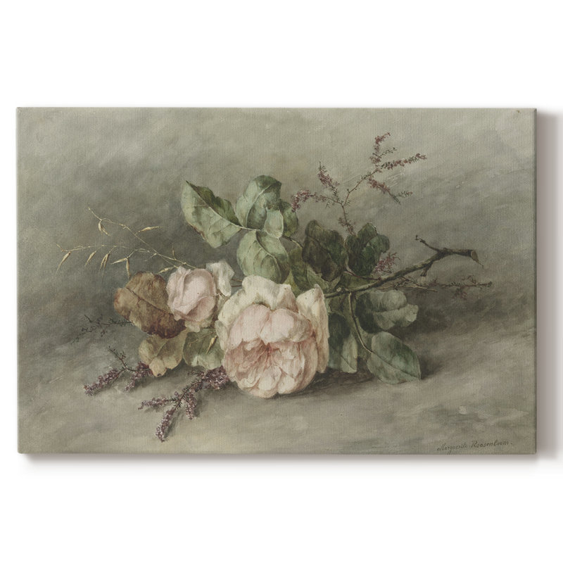 Motif floral rétro - LX - Cavas, 8 x 12