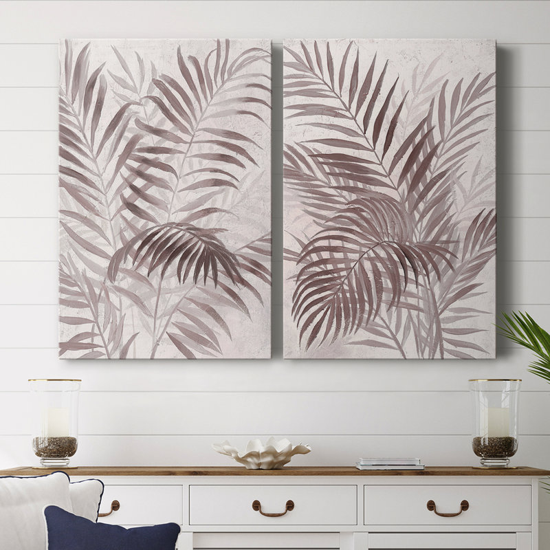 Toile tendue avec châssis I-Premium Inverted Island Palms - Prêt à être accroché, H 60 po x l 80 po