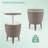 10 Gallon Cooler Bar Table w/ Telescopic Tabletop 3-in-1 Coffee Table Ice Bucket-1377917988