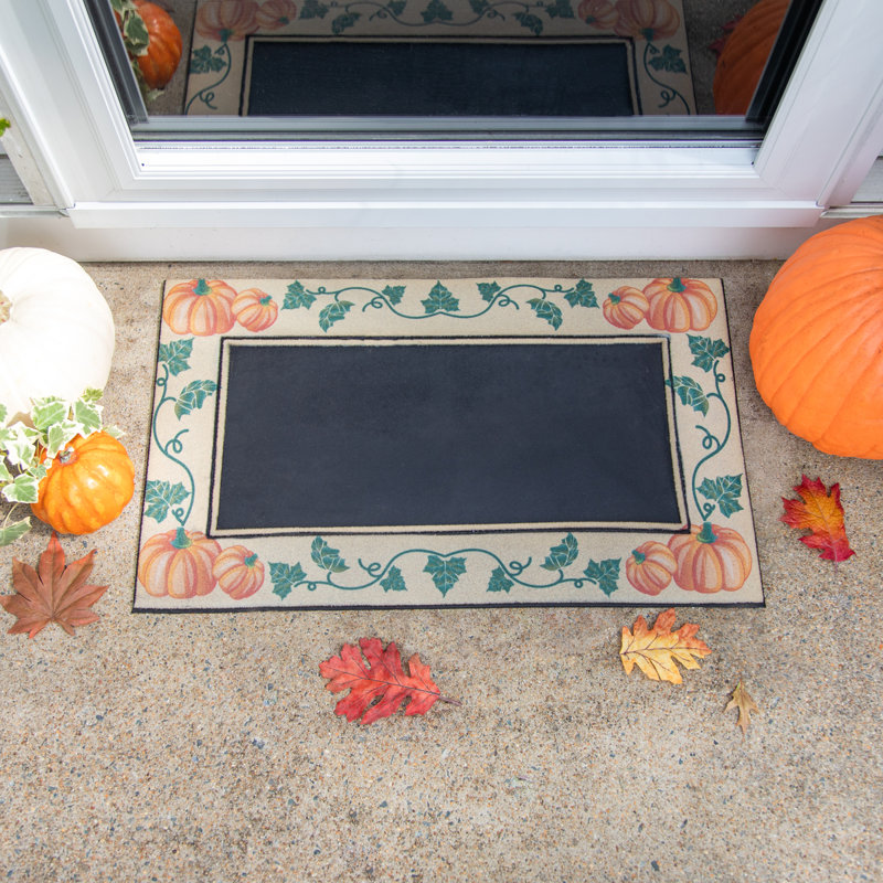 Tapis d'extérieur antidérapant Lemarcus Elegant Pumpkins
