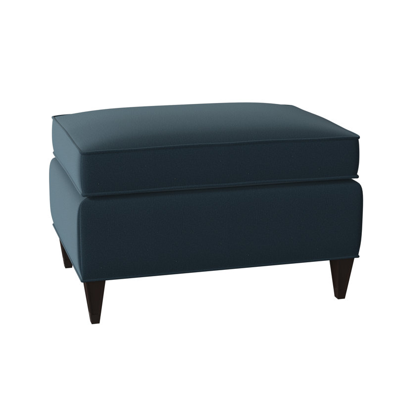 Repose-pieds rectangulaire 28 po Bristol, Noyer américain, Lagon Margaret