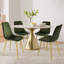 Chaise d'appoint en velours Heffron-2095468985